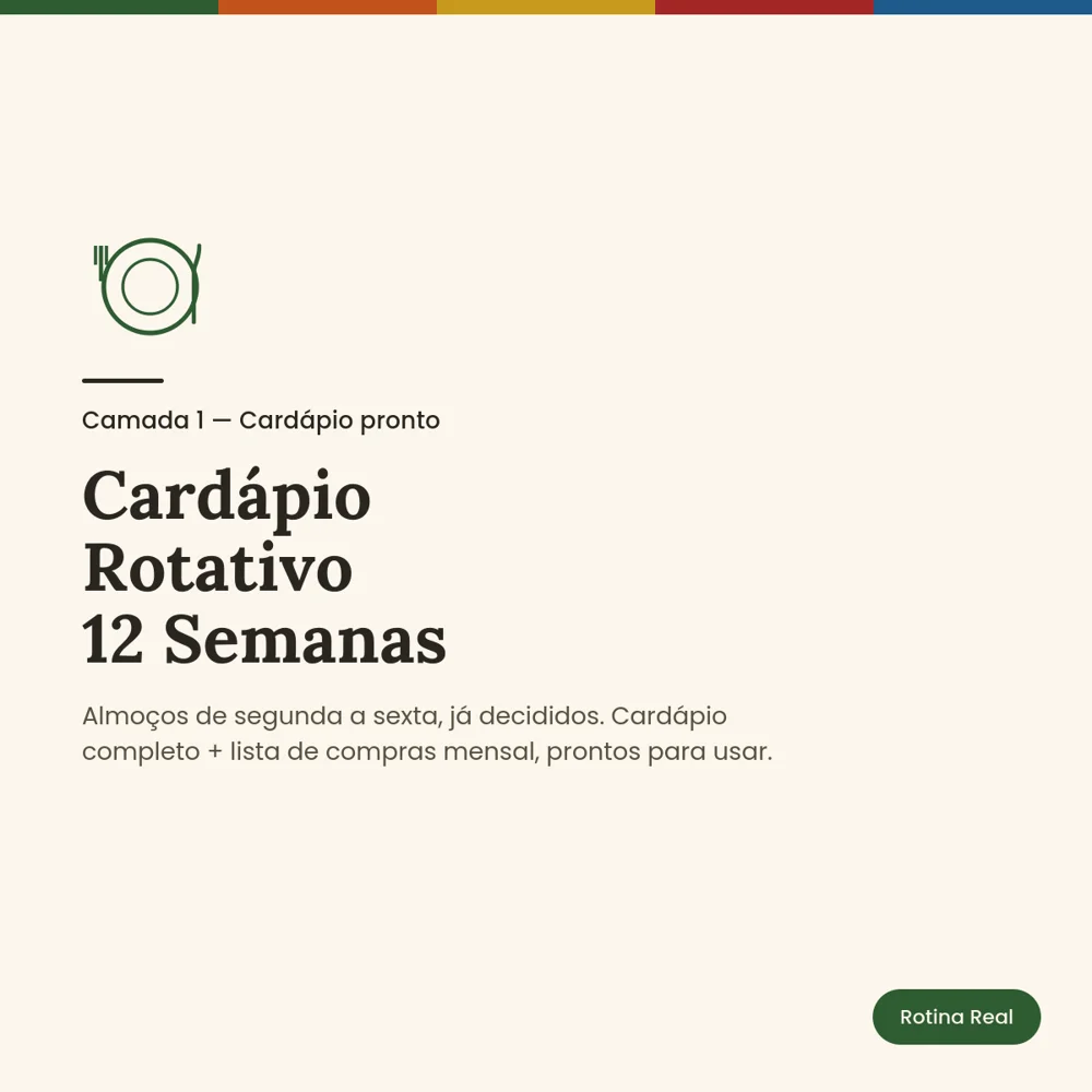 Capa de Cardápio Rotativo — 12 Semanas